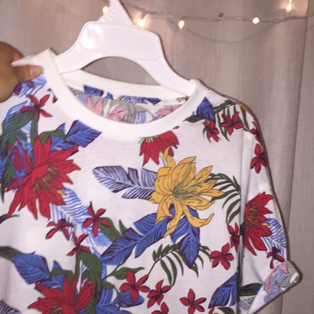 White Floral T-Shirt
